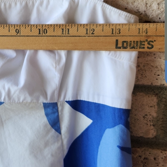 Lilly Pulitzer cotton Yesenia Dress Blue and green floral, lined, 1 in straps 0 - Picture 6 of 16